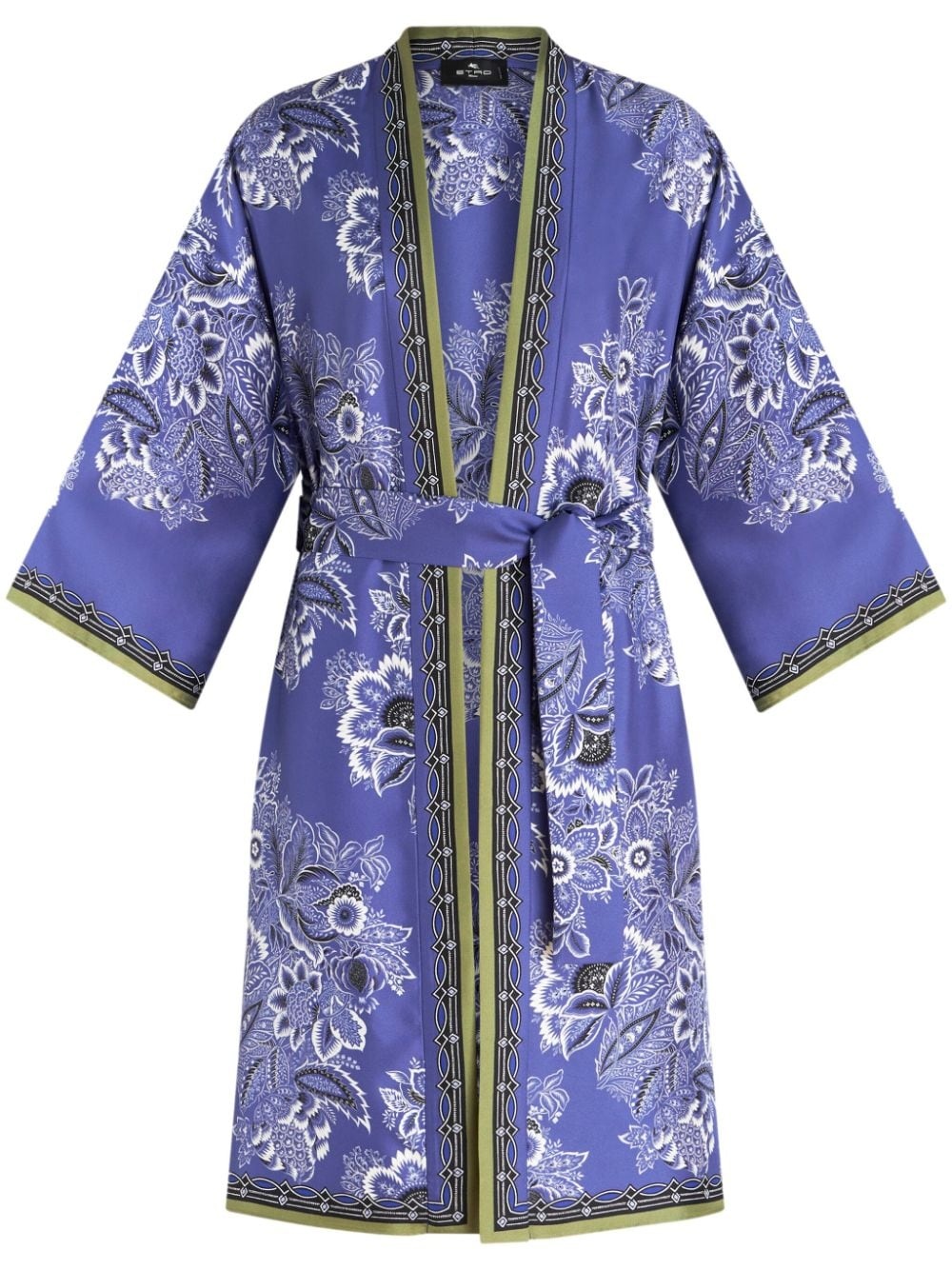 Kesa floral-print silk robe - 1