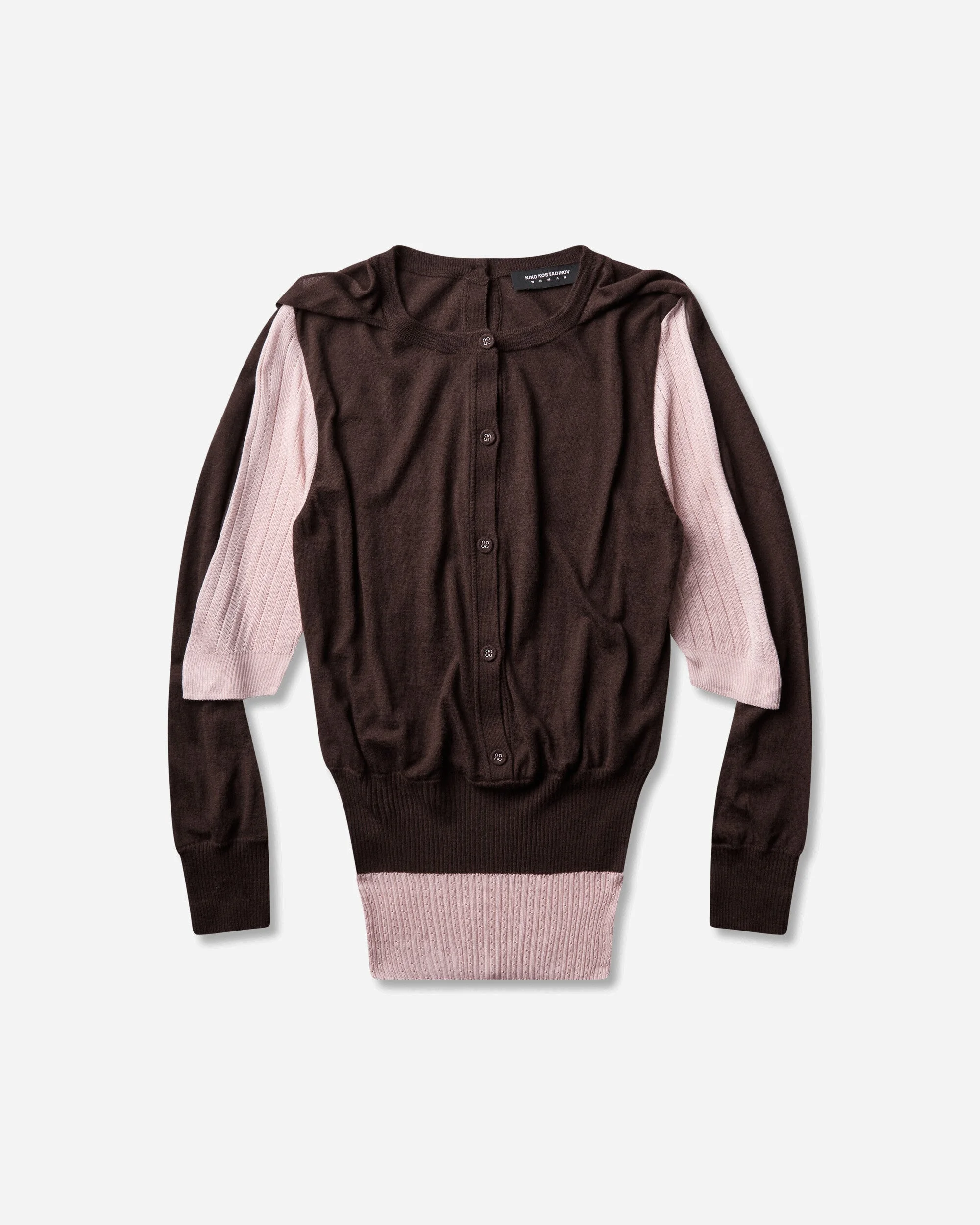 Women's Corella Double Sleeve Jumper Mahogany - 1