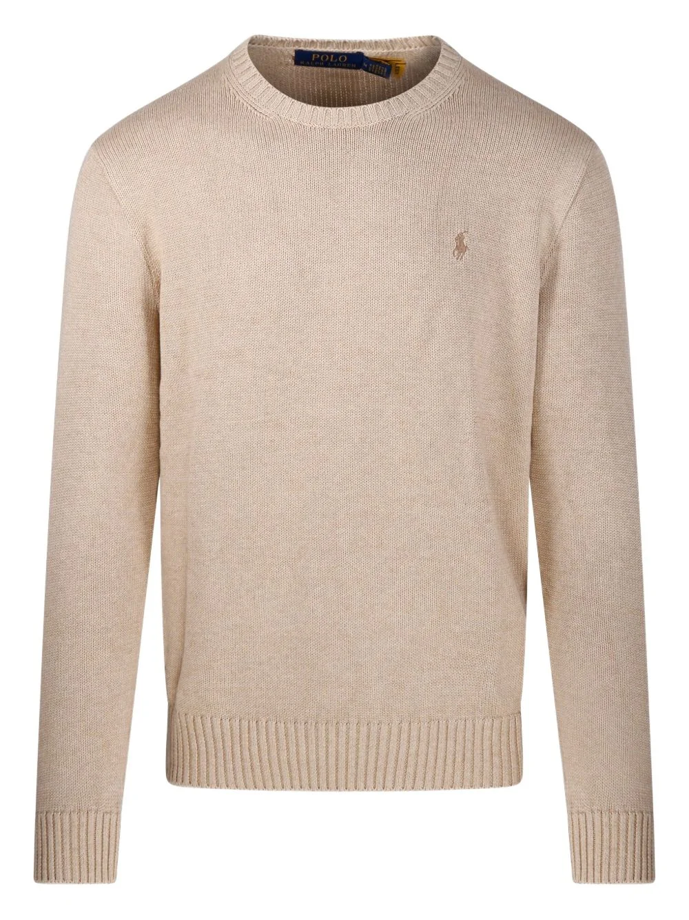 logo-embroidered crewneck sweater - 1