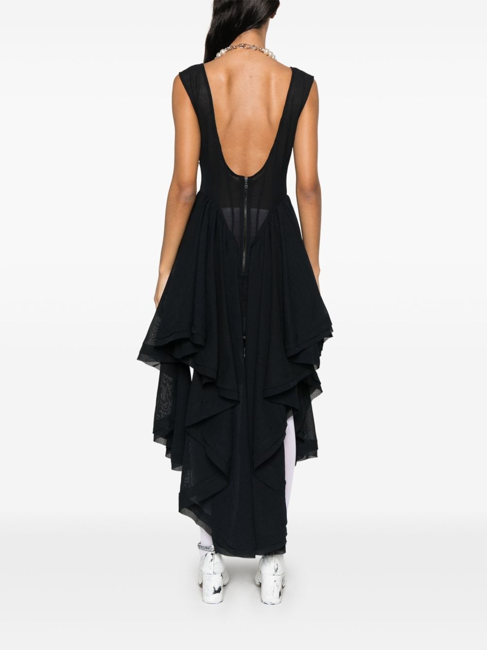 ruffled cocktail dress - 4