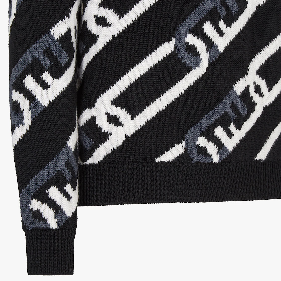 Black wool jumper - 3