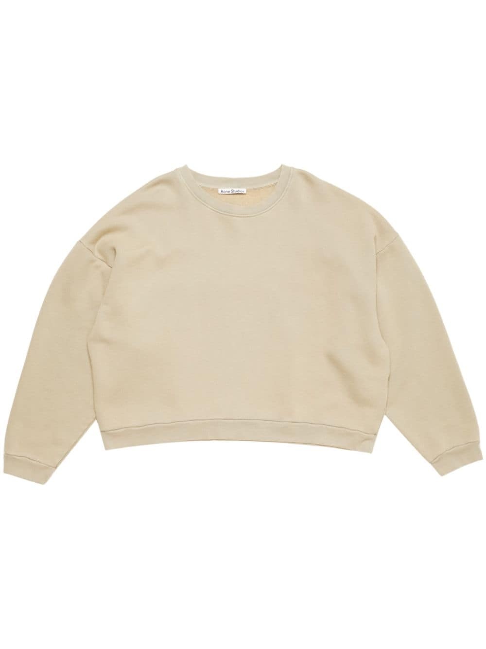 logo-patch jersey sweatshirt - 1