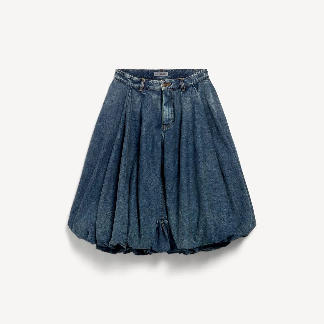 Women's Balloon Shorts in Dirty Vintage Blue - 1