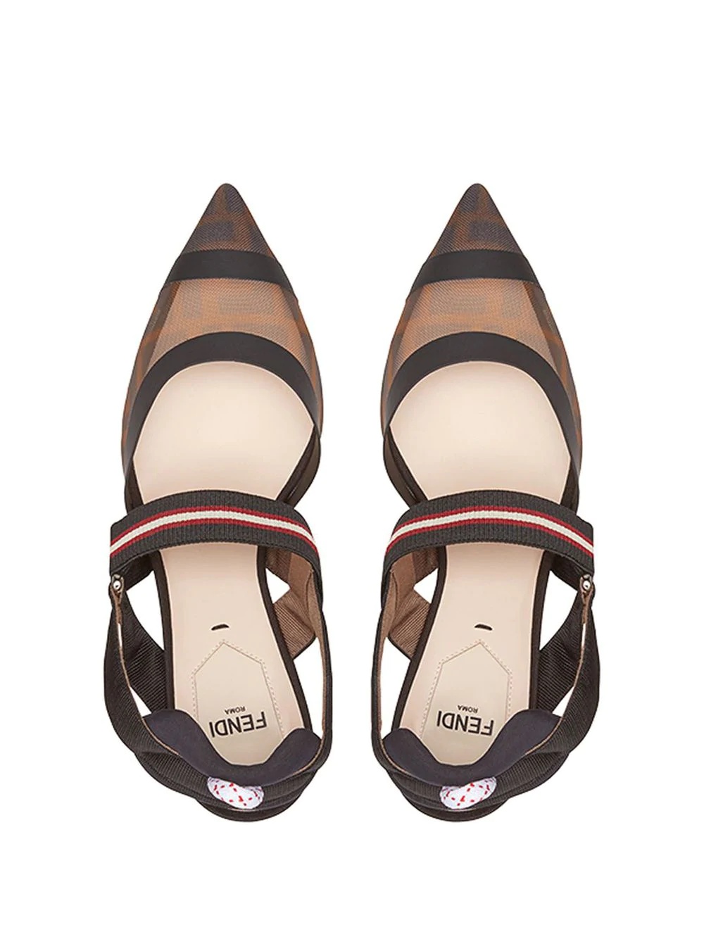 Colibrì FF motif slingback pumps - 4