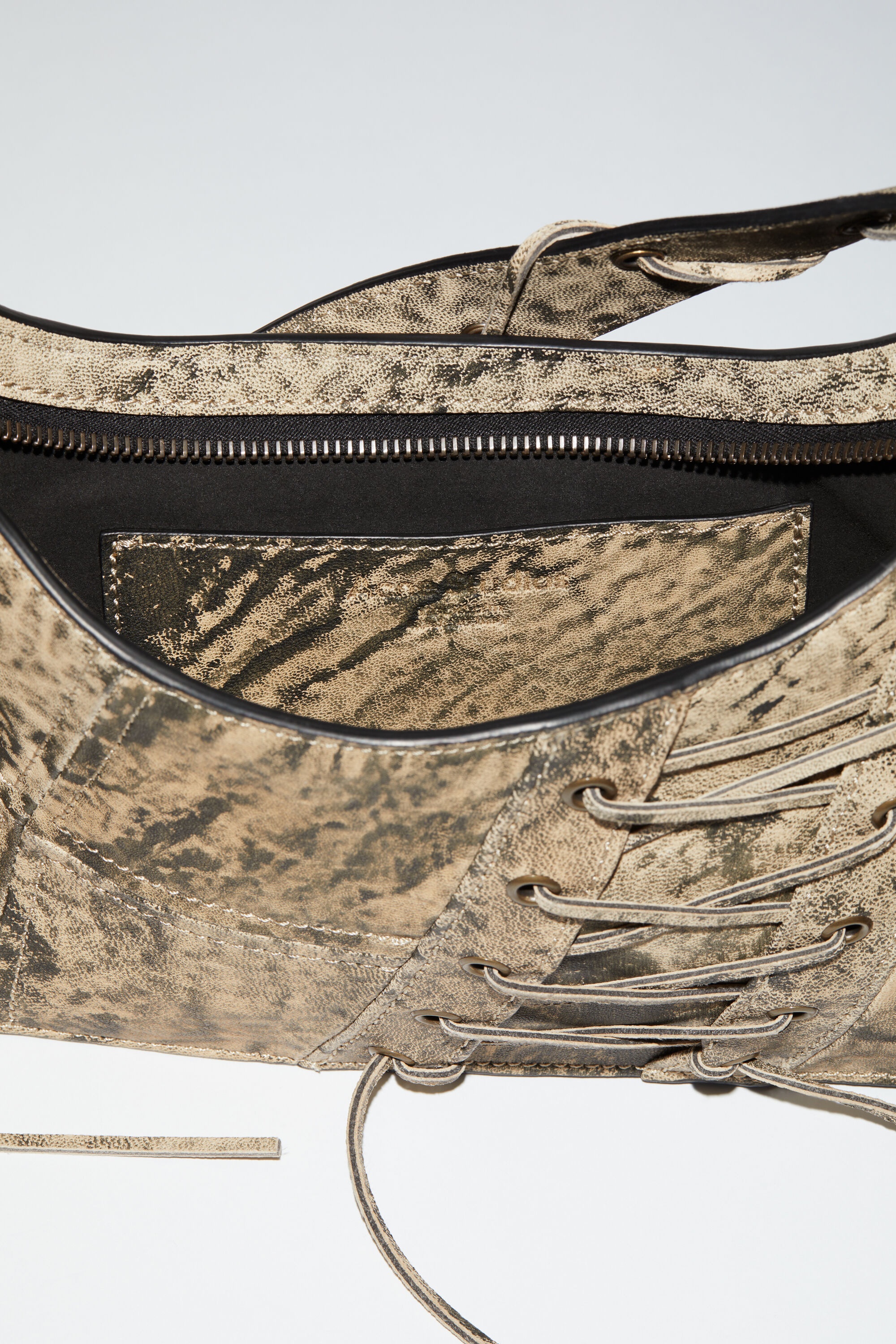 Platt mini shoulder bag - Beige/green - 6