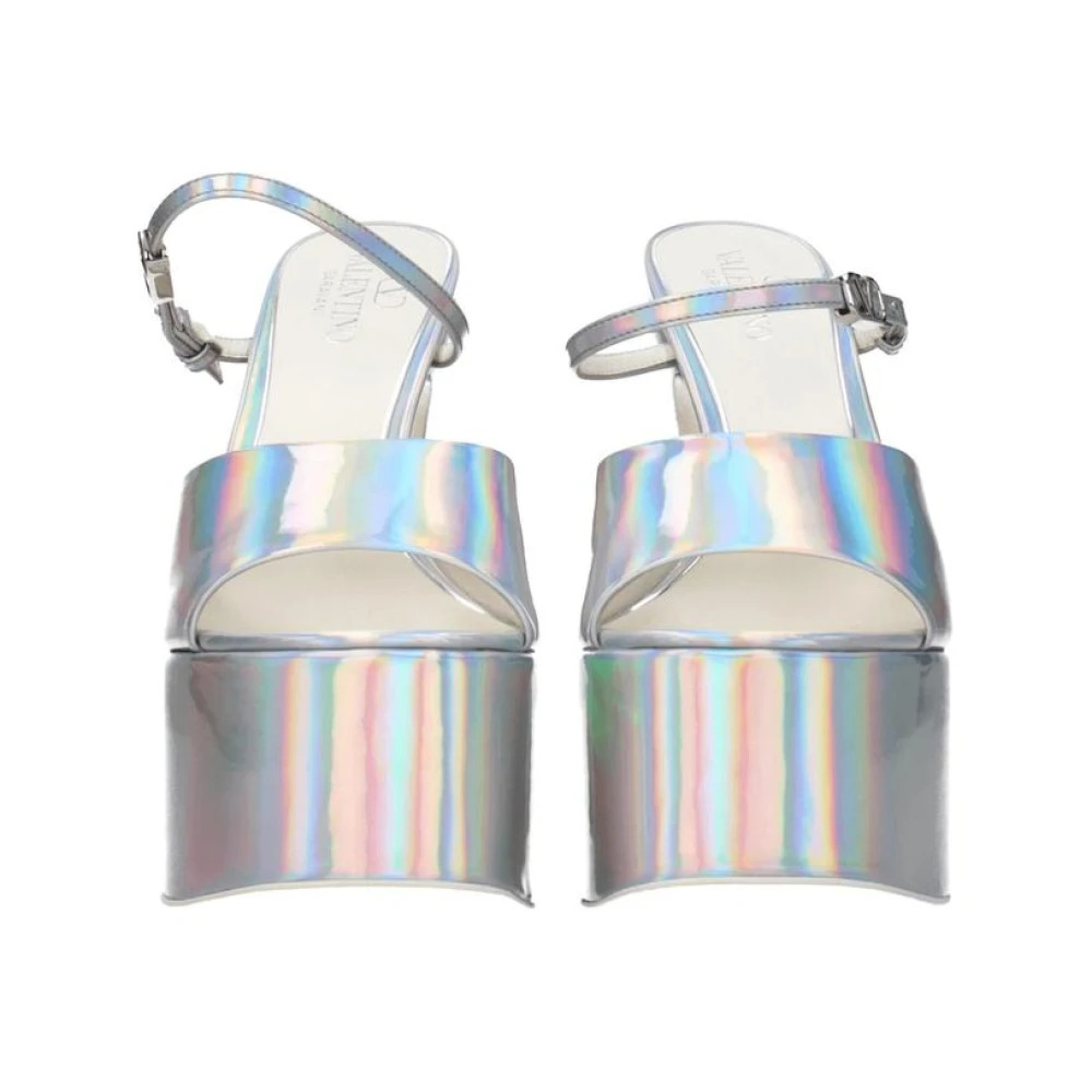 METALLIC EFFECT HIGH HEEL SANDAL - 3
