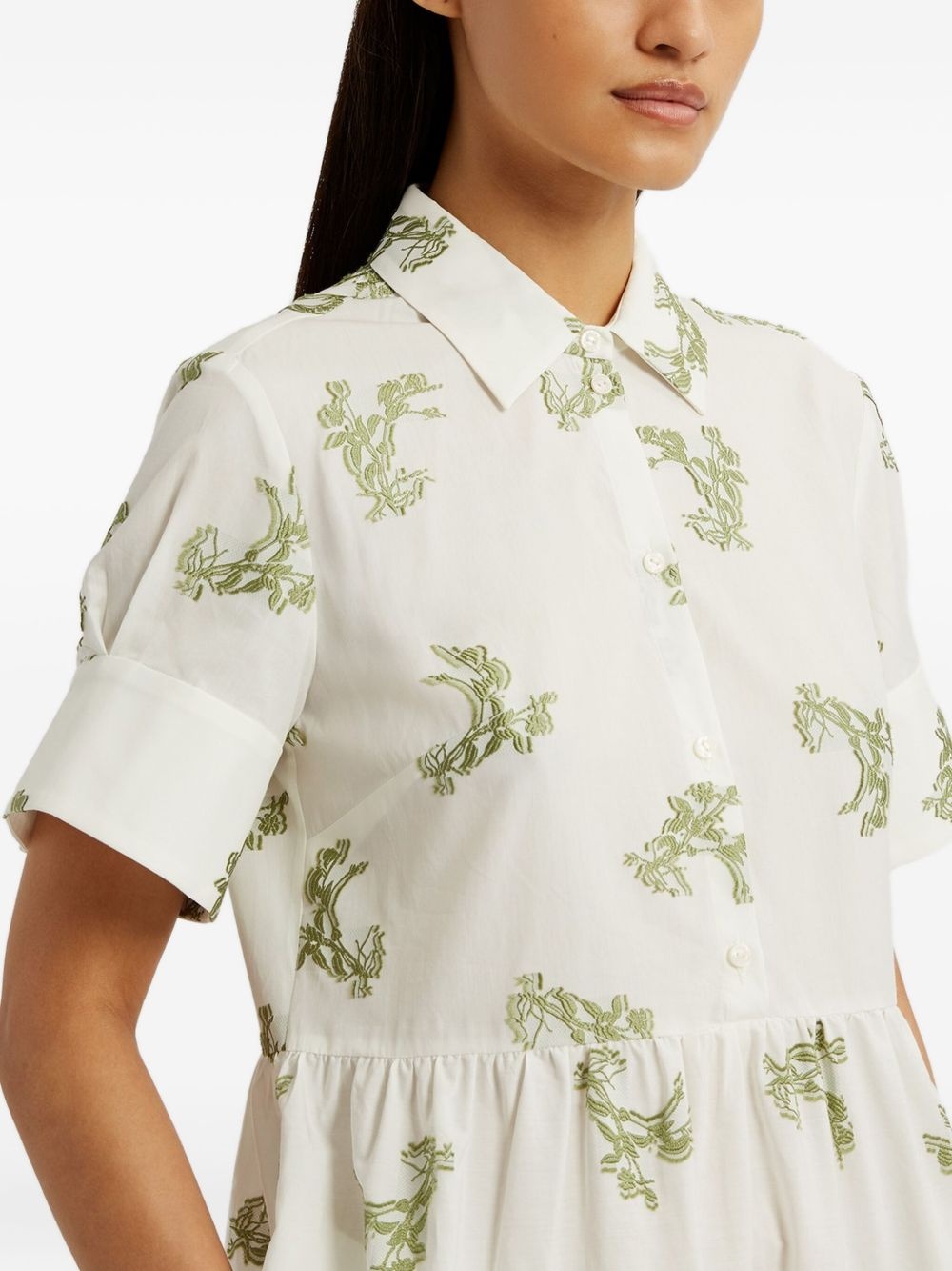 short-sleeve shirt dress - 5