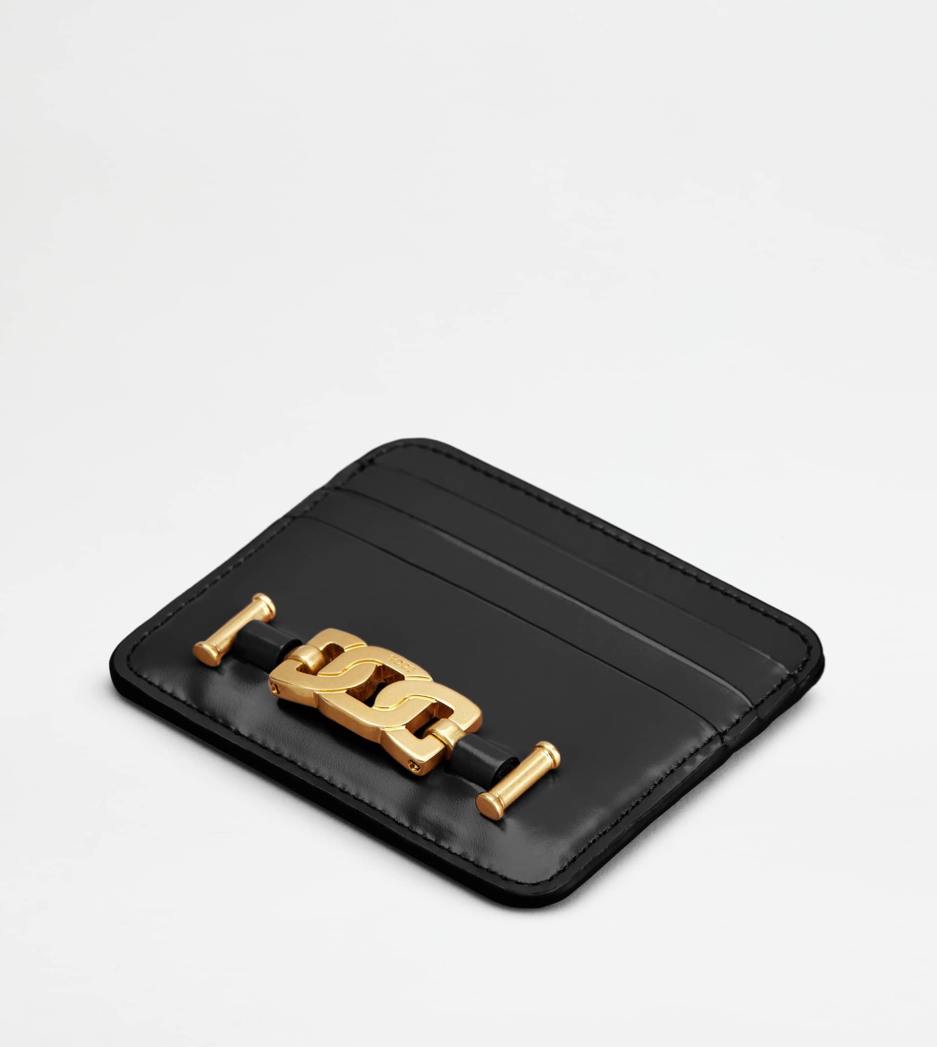 KATE CREDIT CARD HOLDER IN LEATHER - BLACK - 3