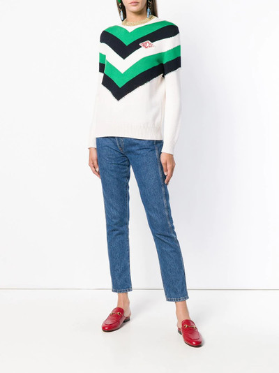 GUCCI colour block knit sweater outlook