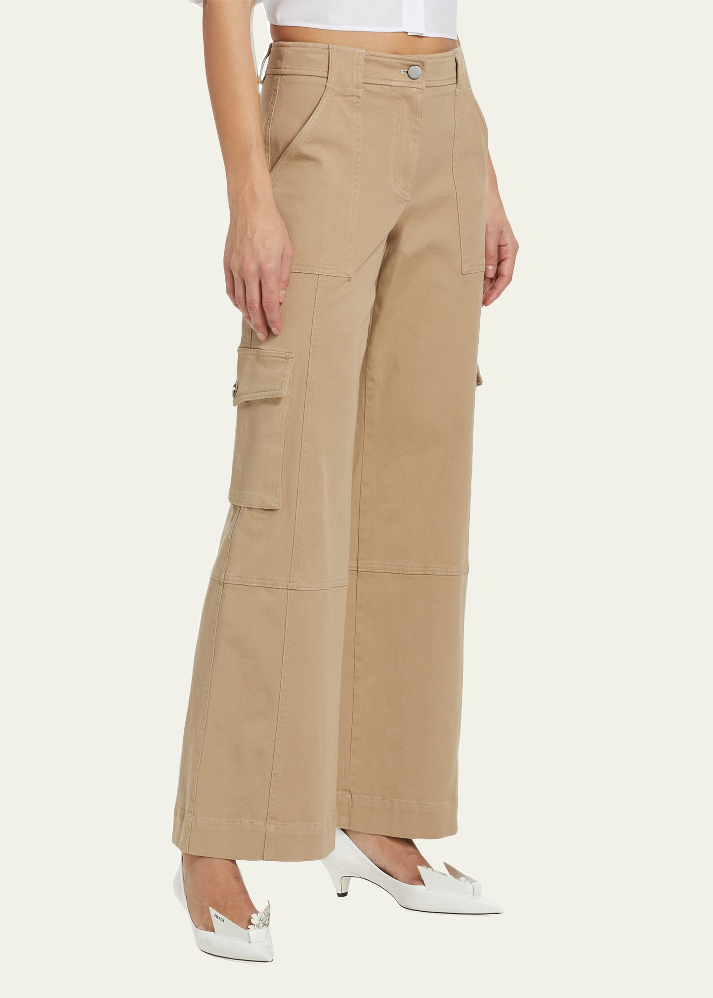 Coop Cotton Twill Topstitched Cargo Pants - 4