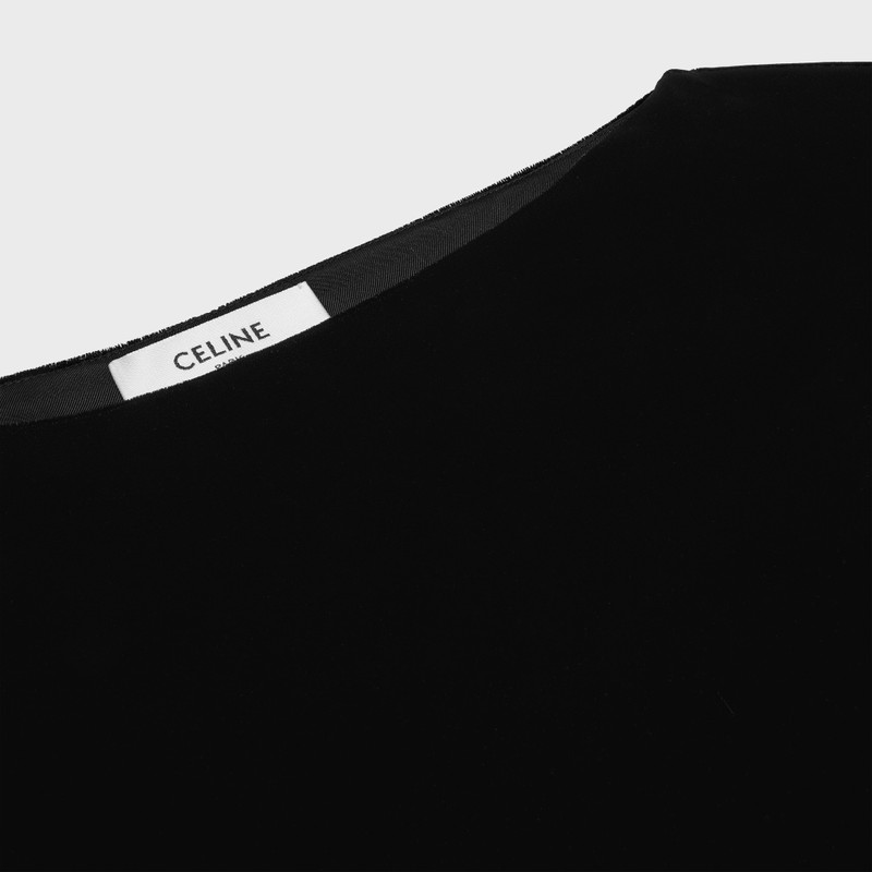draped dress IN fluid velvet 3