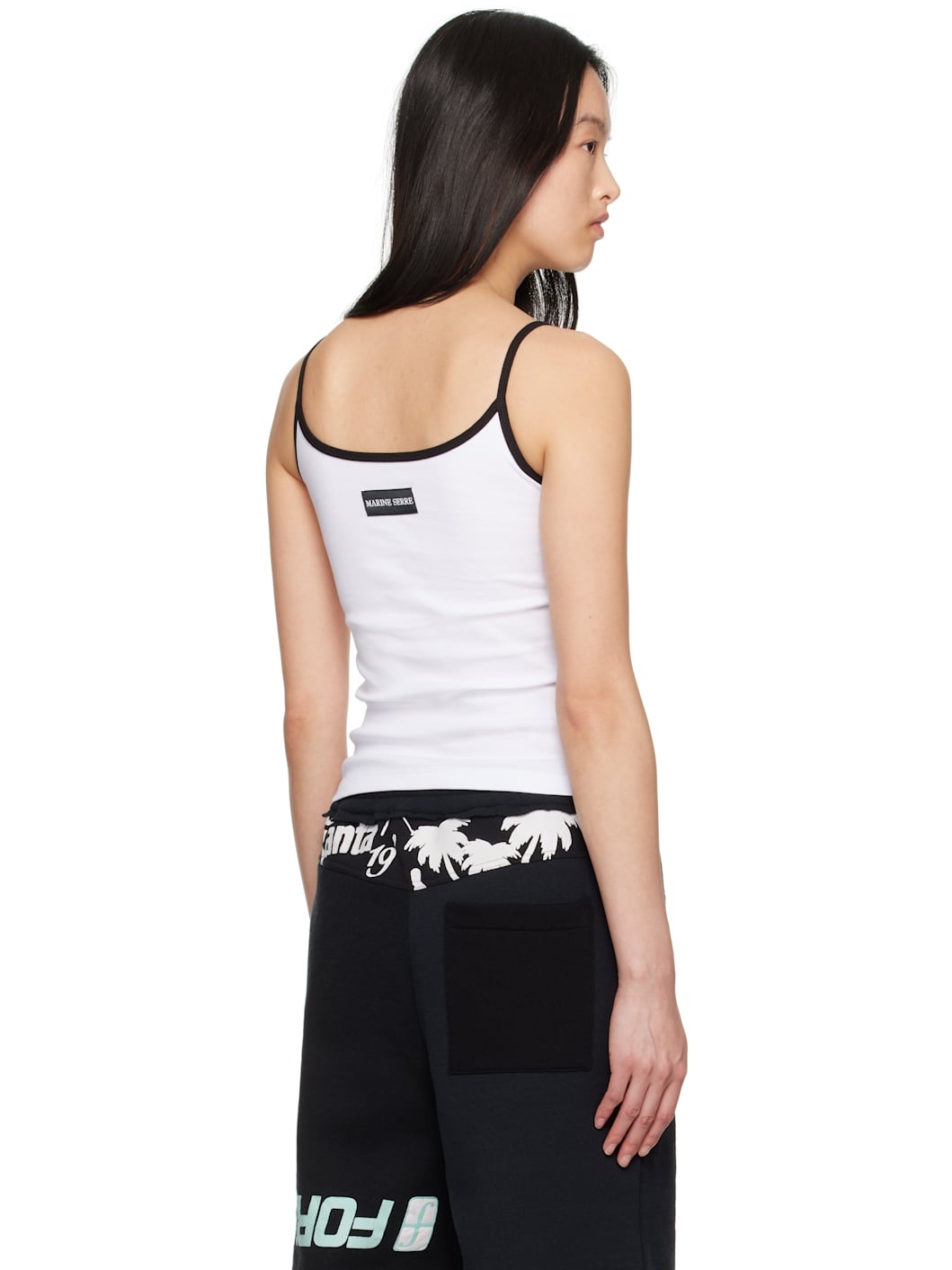 White Moon Logo Jersey Tank Top - 3