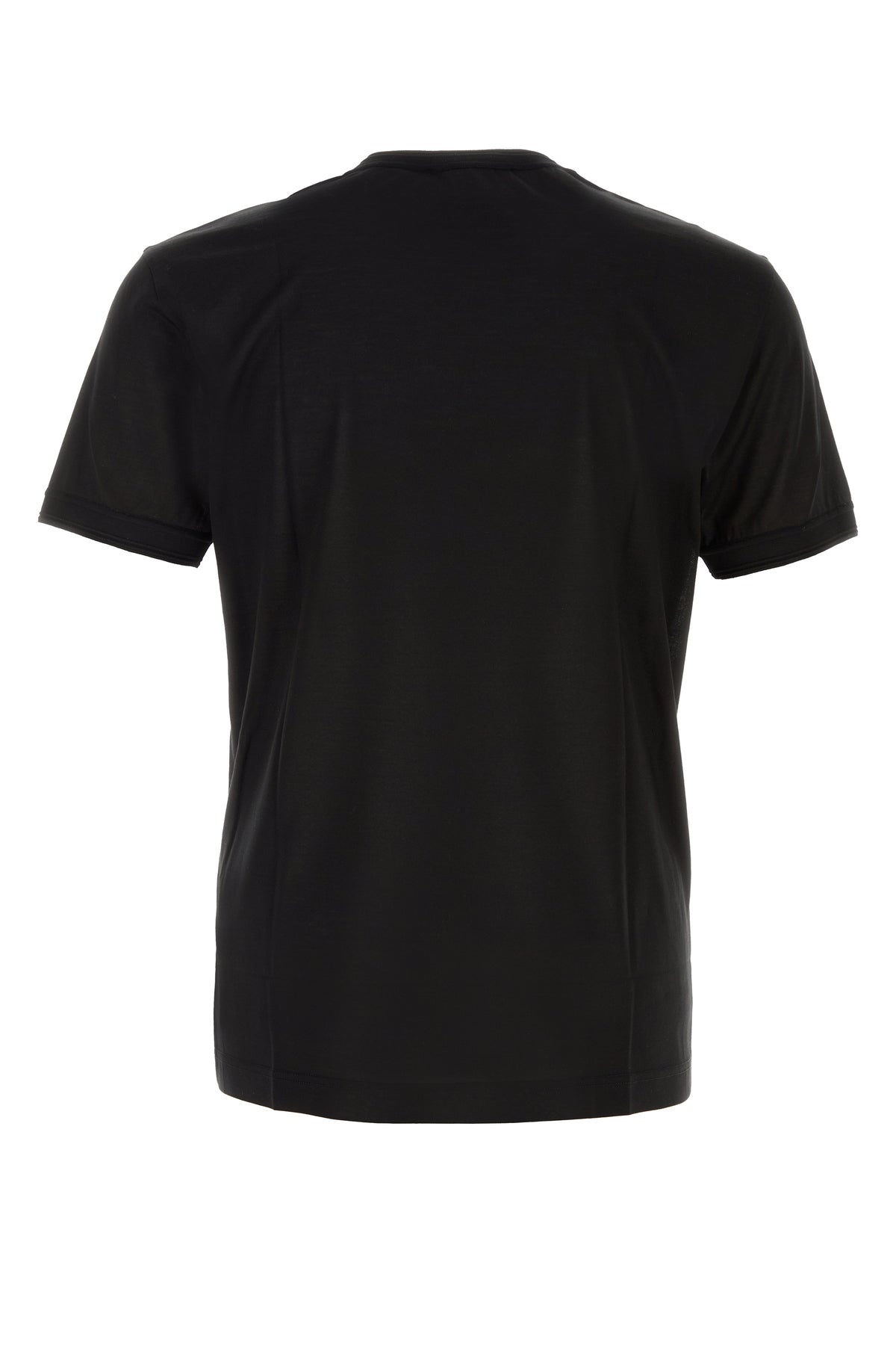 Black silk t-shirt - 2