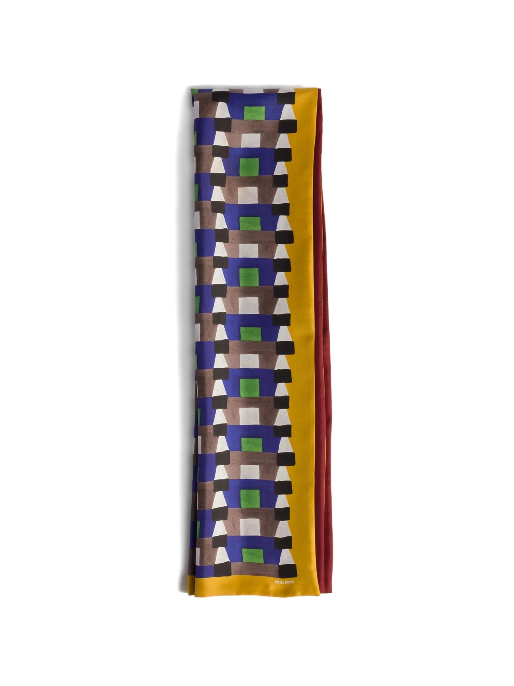 printed silk scarf - 1