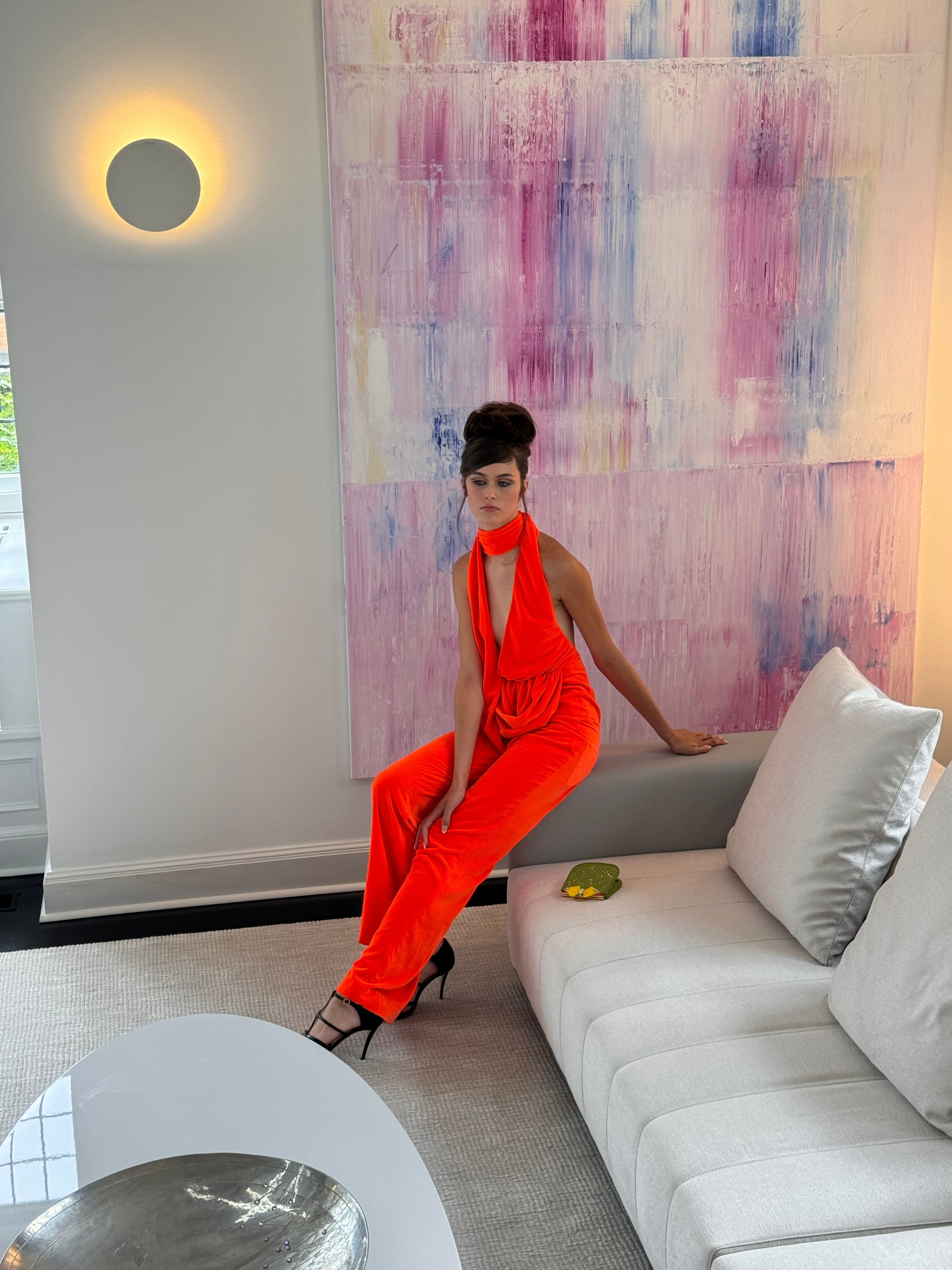 Draped Cowl Jumpsuit - 11