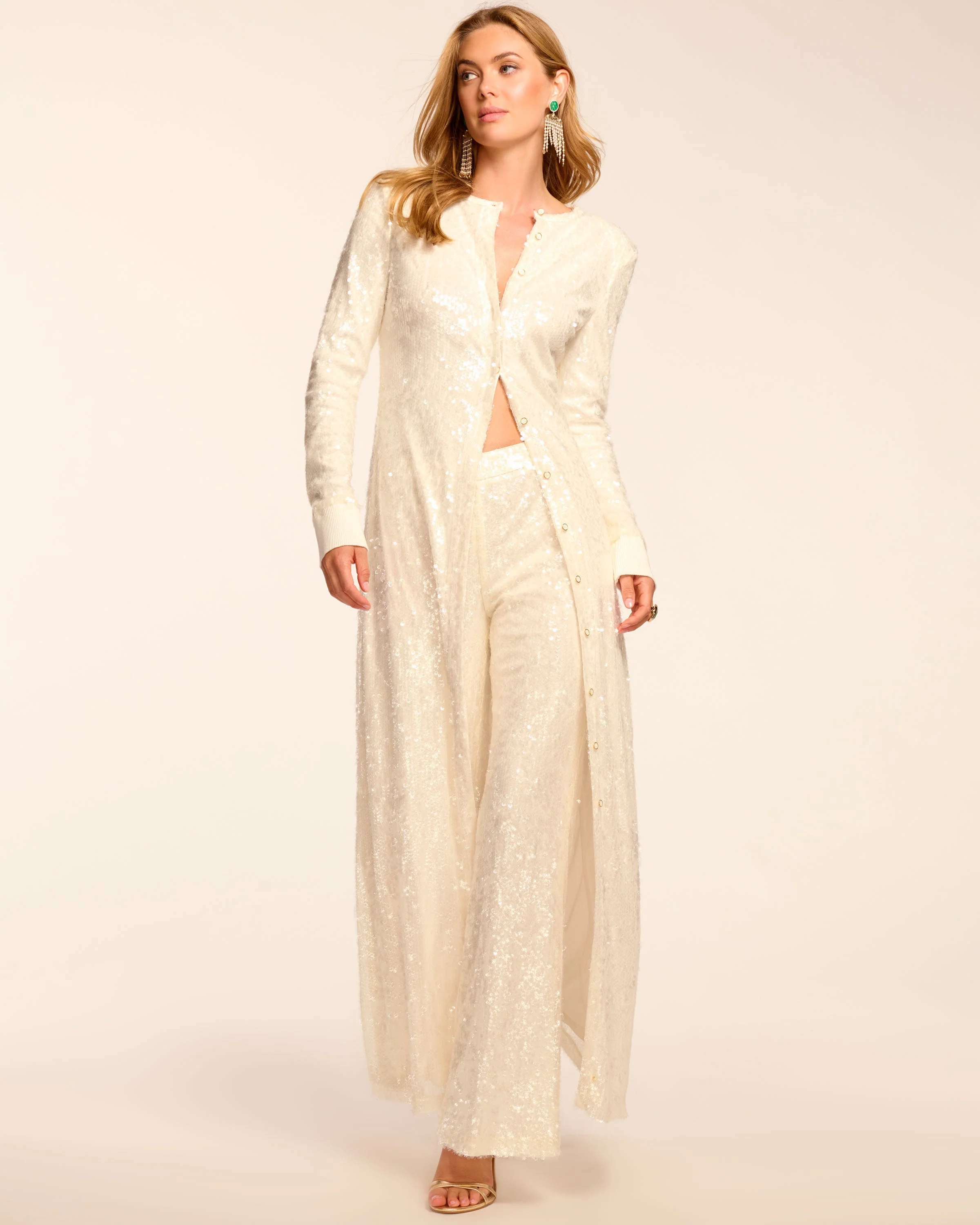 Oriana Sequin Convertible Duster - 1