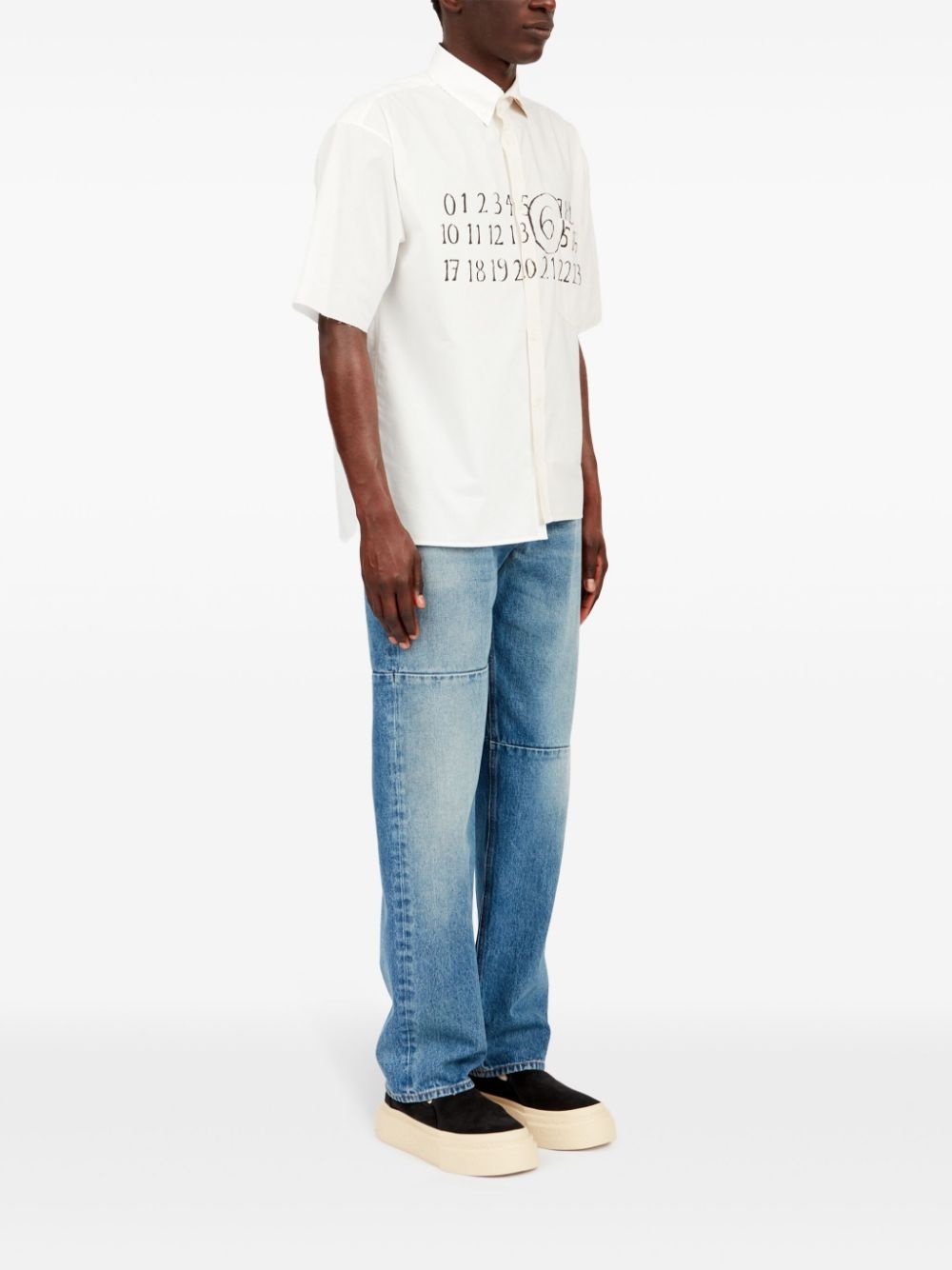 asymmetric cotton shirt - 3