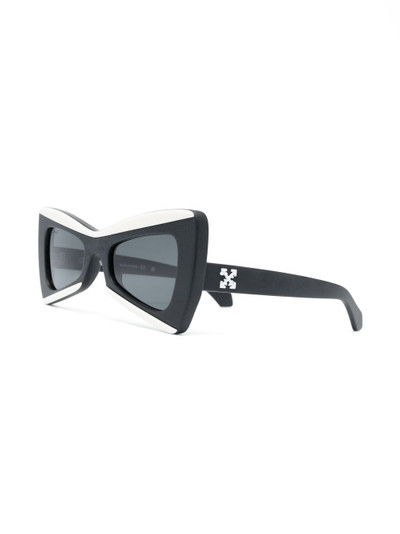 Off-White cat-eye tinted sunglasses outlook