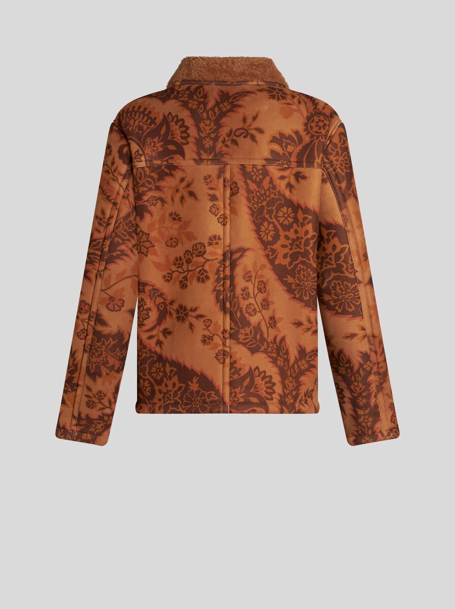 PRINTED SHEARLING JACKET - 5