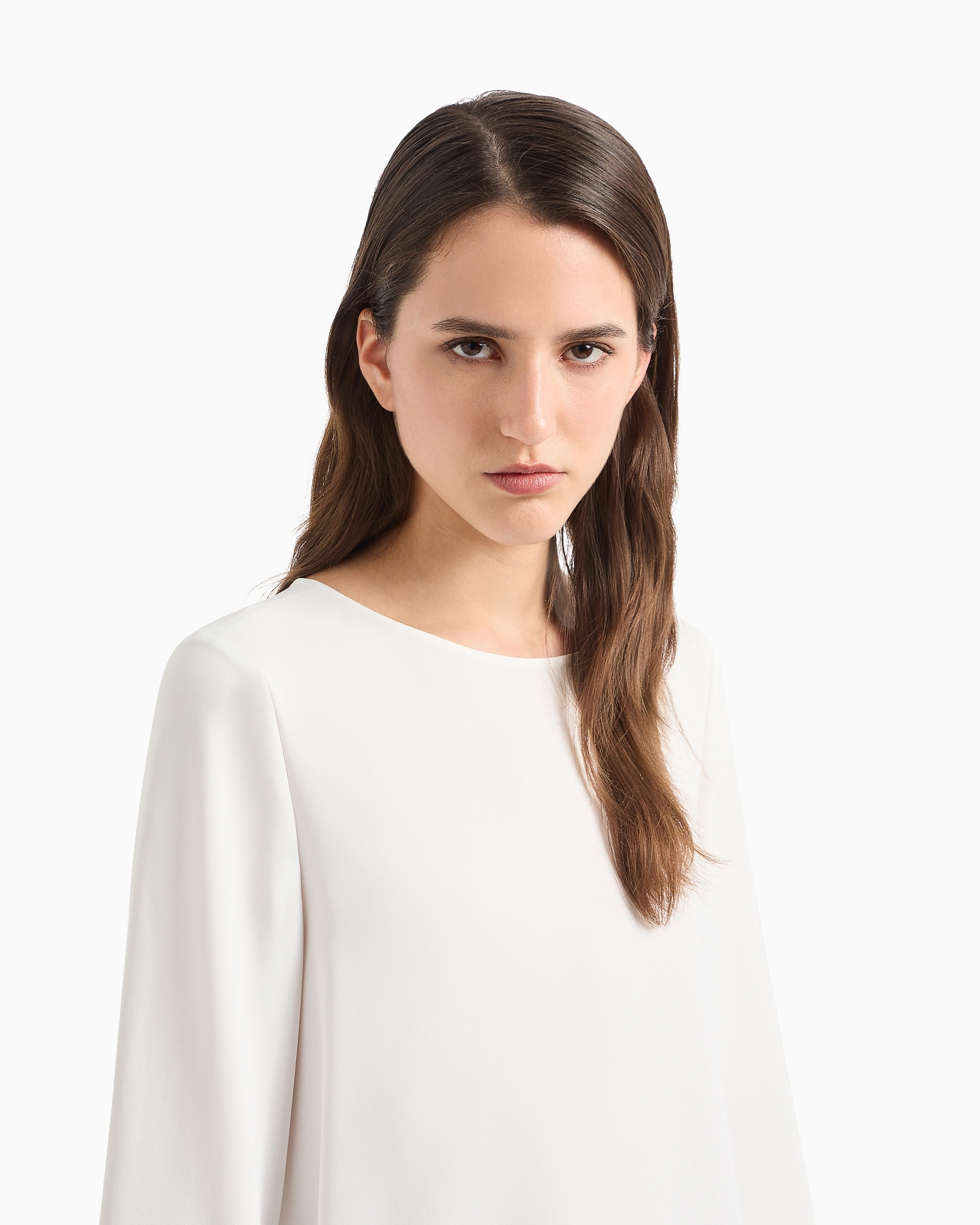 Envers-satin blouse with 3/4 sleeves - 5
