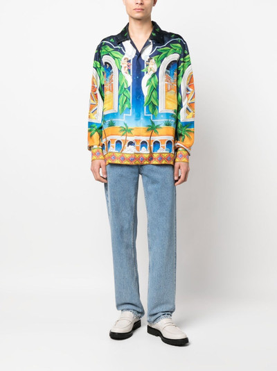 CASABLANCA graphic-print silk shirt outlook