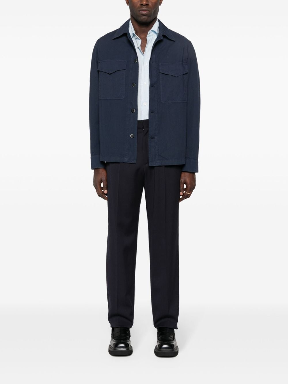 long-sleeve linen shirt - 2