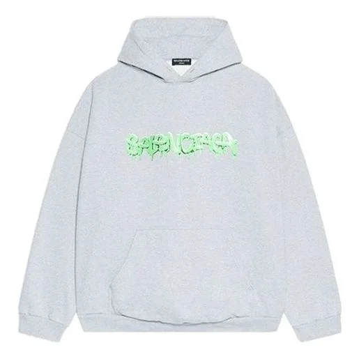 Balenciaga Slime Hoodie Wide Fit 'Grey Green' 674986TLVF21203 - 1