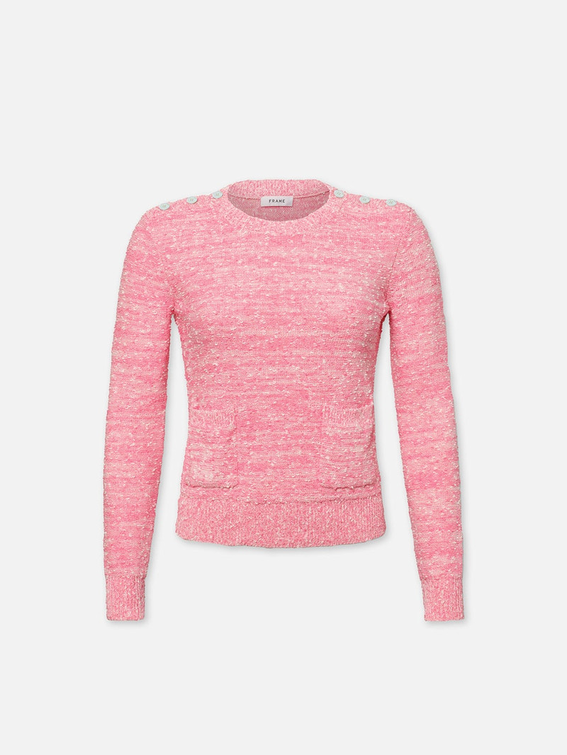 Patch Pocket Sweater in Pink 1
