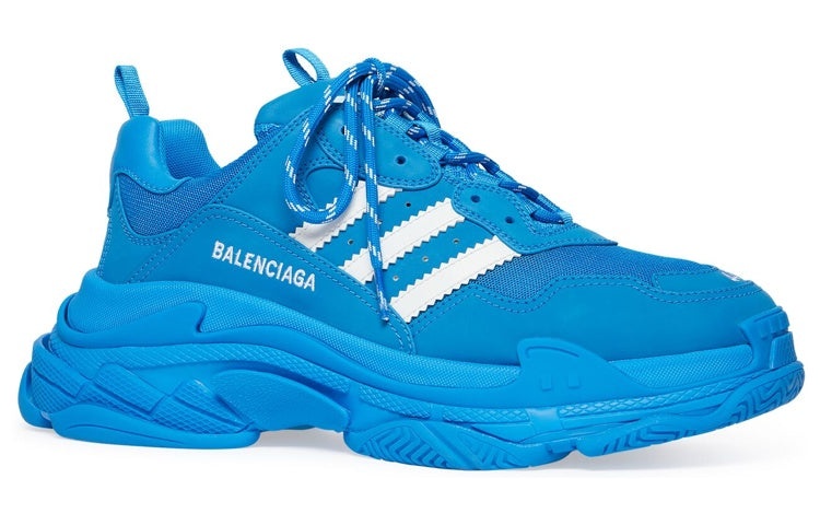 (WMNS) Balenciaga x adidas Triple S Sneakers 'Blue White' 712764W2ZB24090 - 2