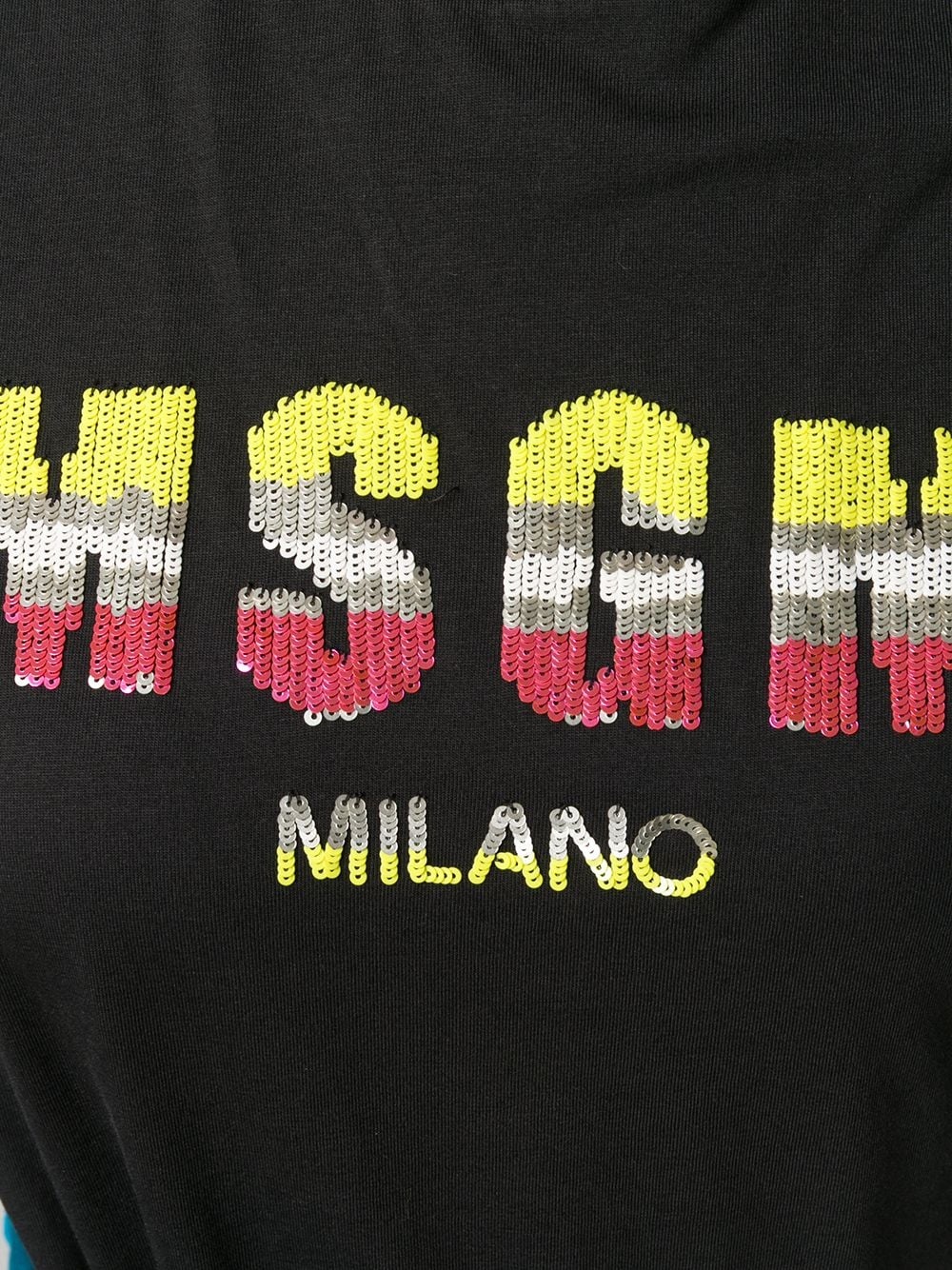 sequined logo T-shirt - 5