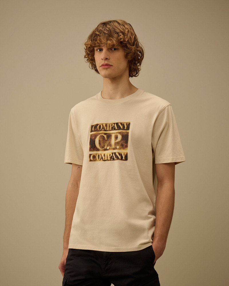 30/1 Jersey Short Sleeve Faded Logo T-Shirt 3