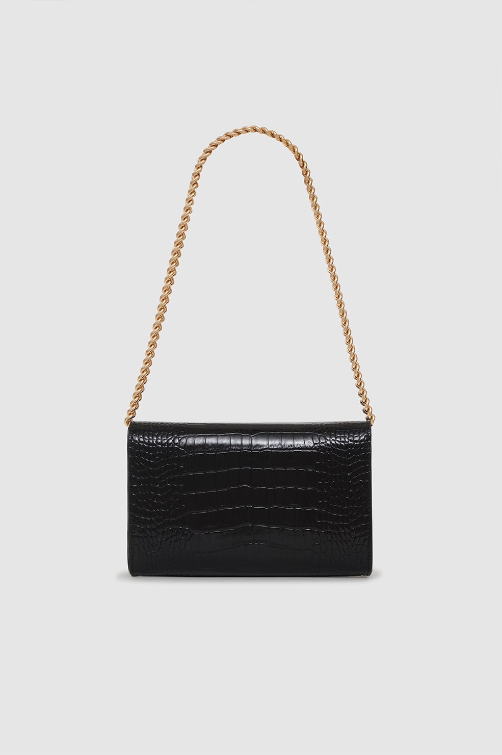 Small Elly Clutch - Black Embossed - 4