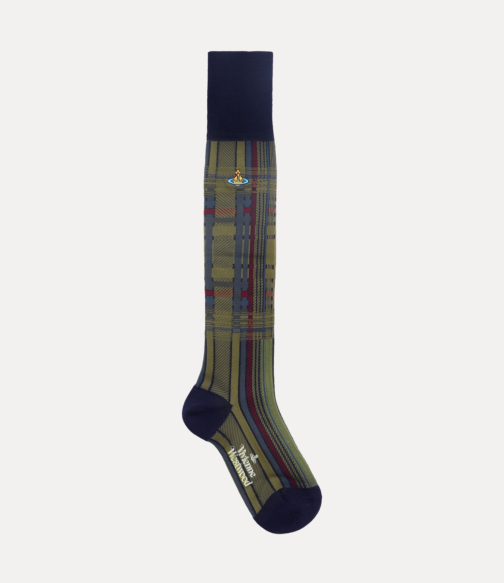 OVERSIZED MADRAS HIGH SOCK - 1