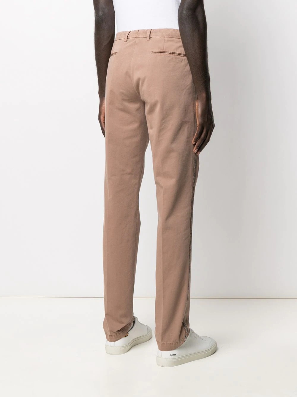 mid-rise straight-leg trousers - 4