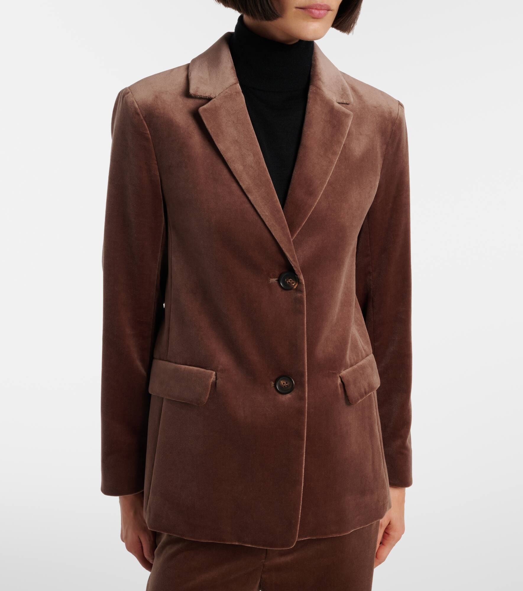 Agata cotton velvet blazer - 6