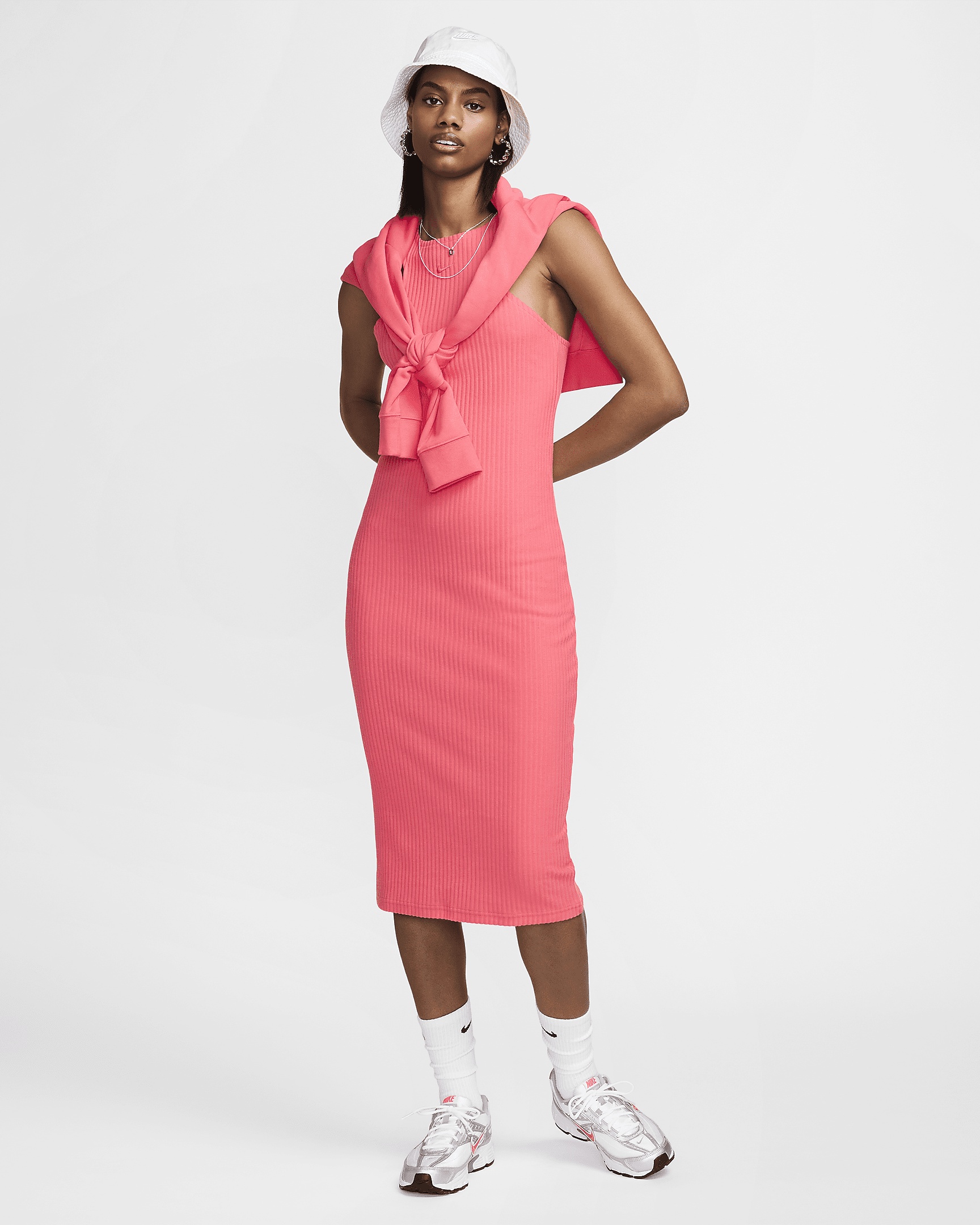 Nike Sportswear Chill Rib Women's Slim Sleeveless Midi Dress - 5