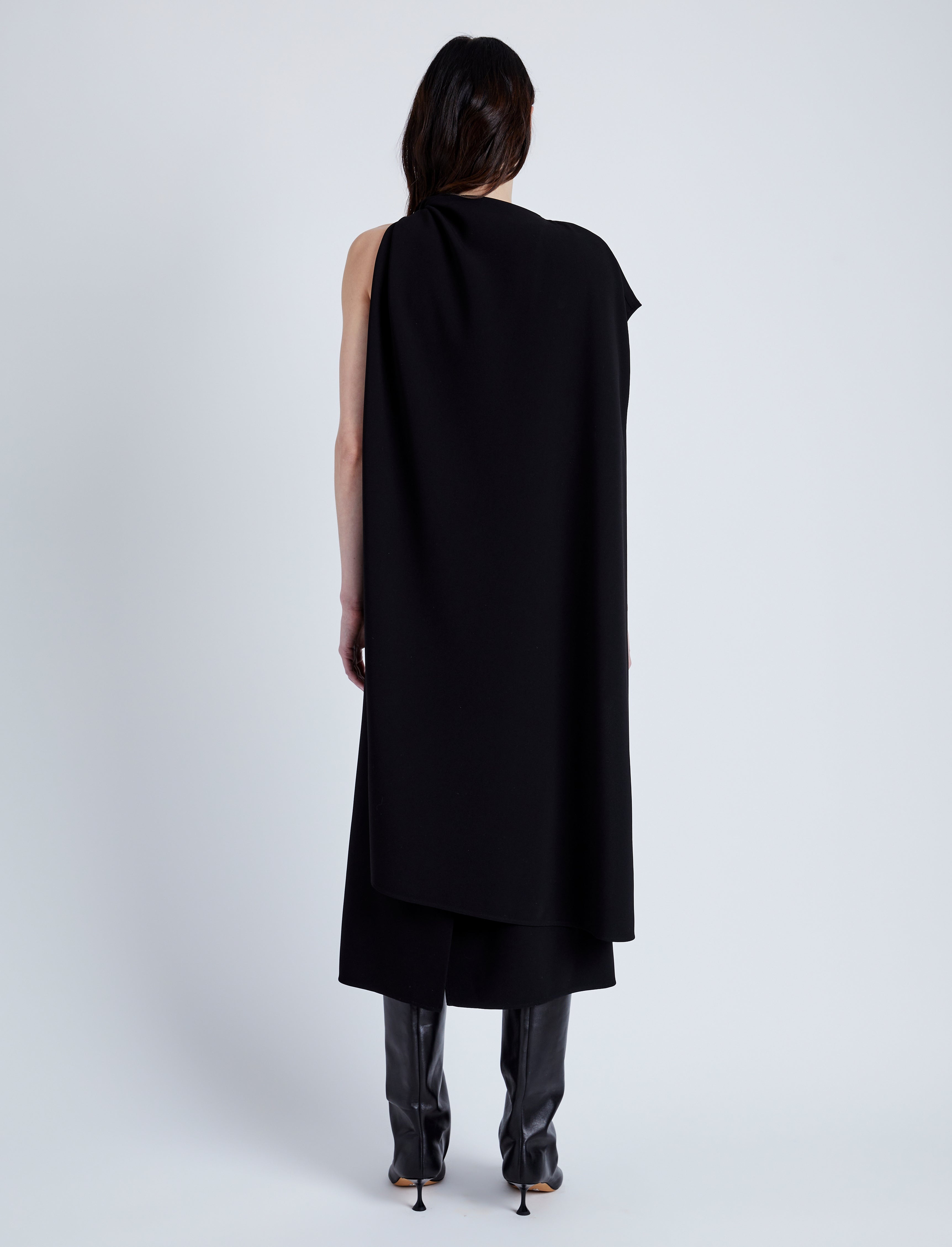 Maude Dress in Matte Viscose Crepe - 4