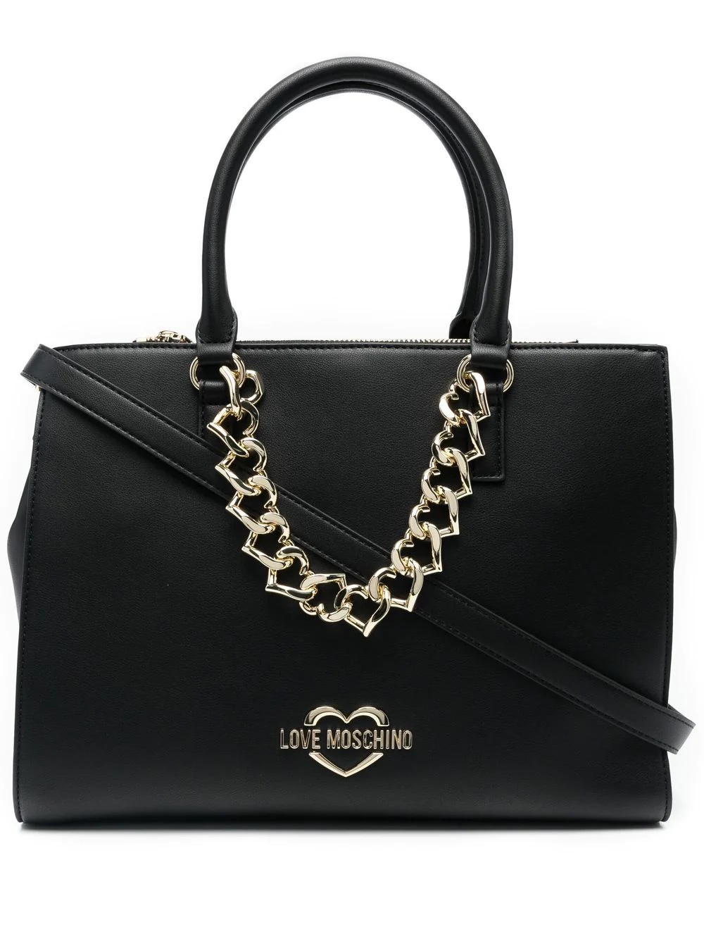 chain-link embellished tote bag - 1