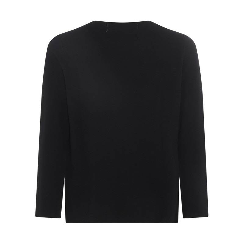 Comme Des Garçons black wool sweatshirt outlook