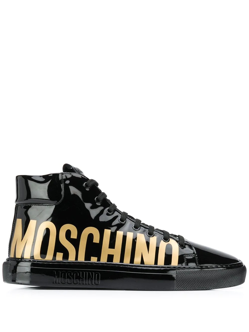 logo high-top sneakers - 1