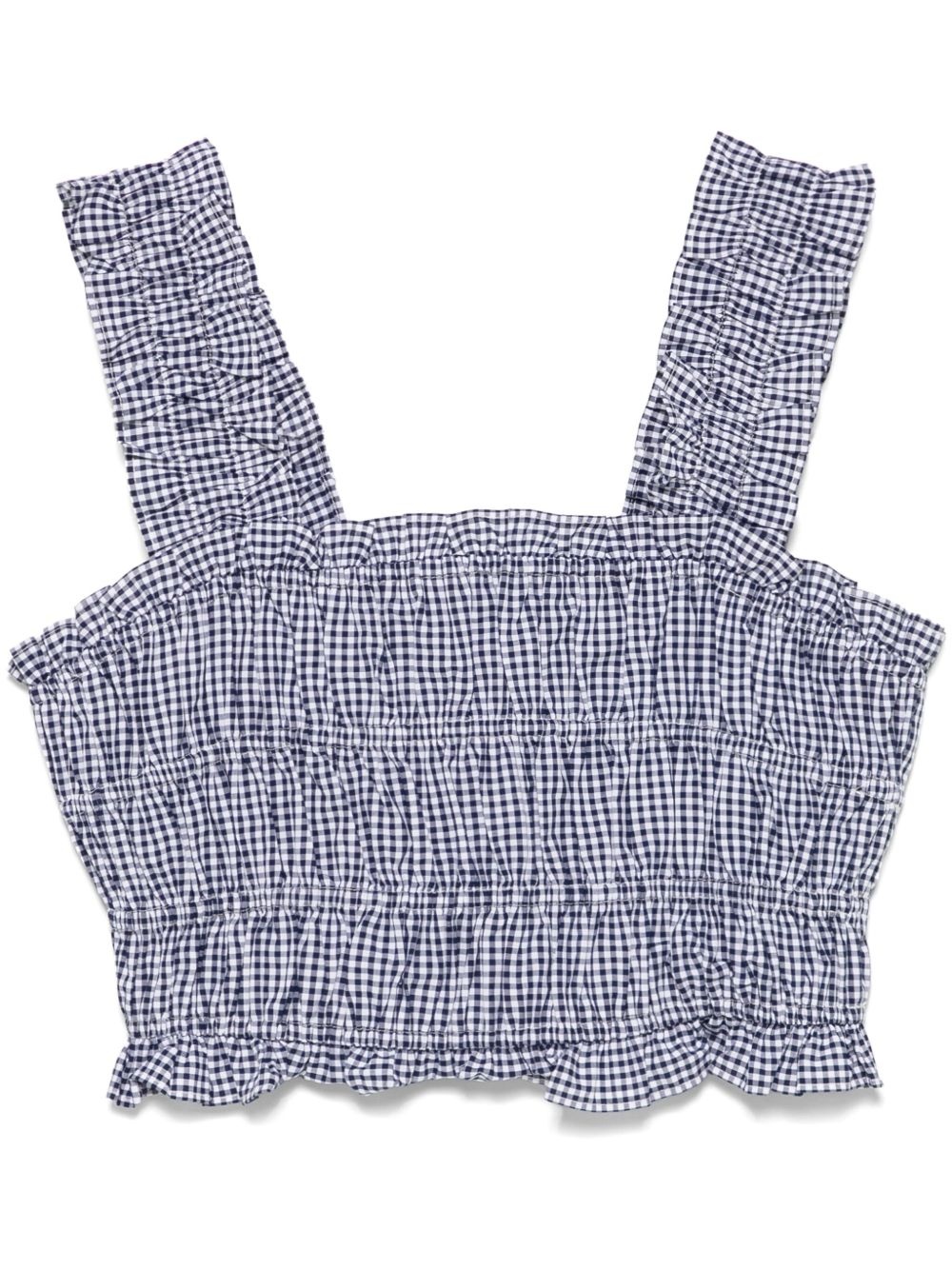 gingham-print top - 1
