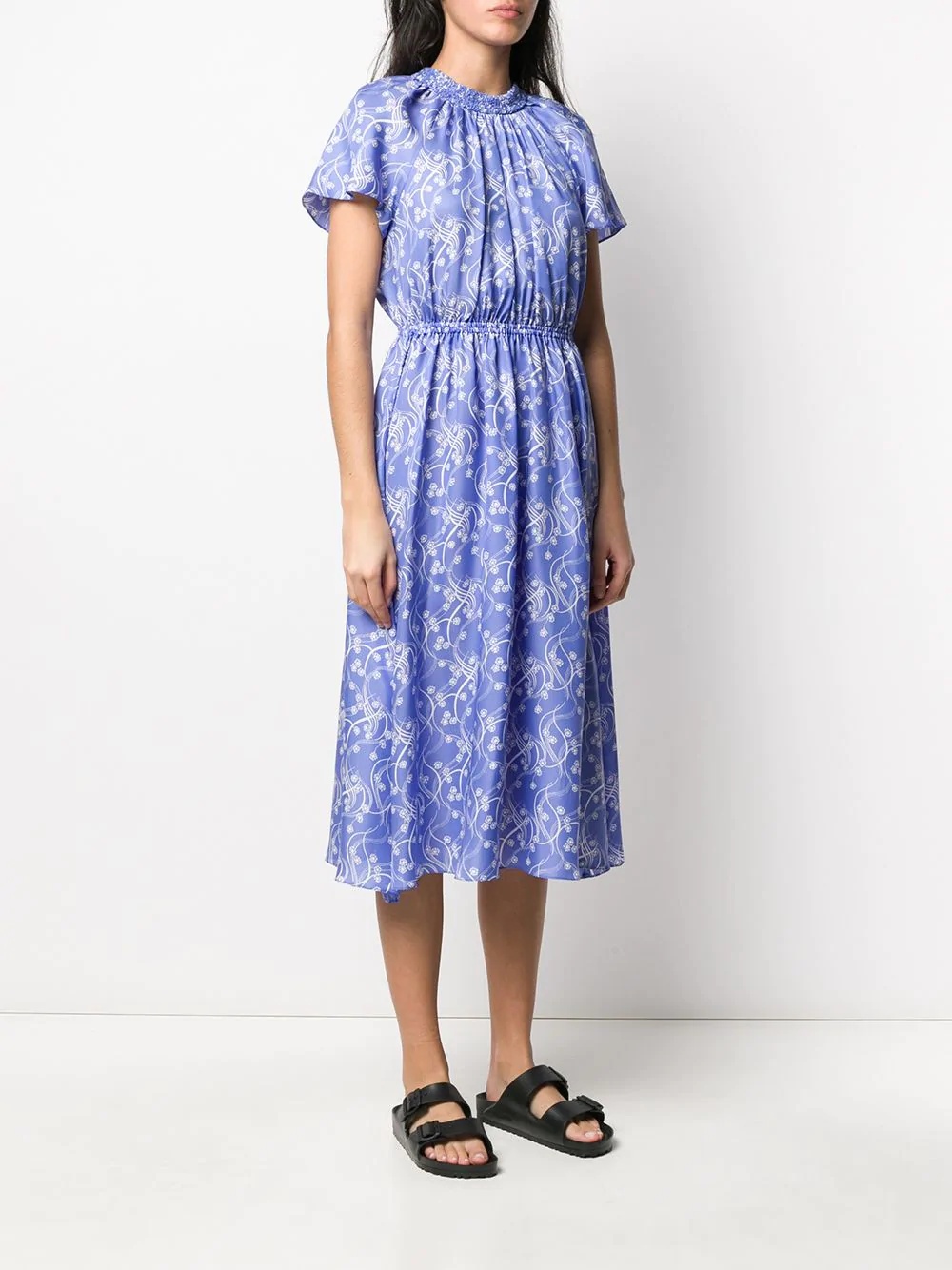 Urchin Waves print midi-dress - 3