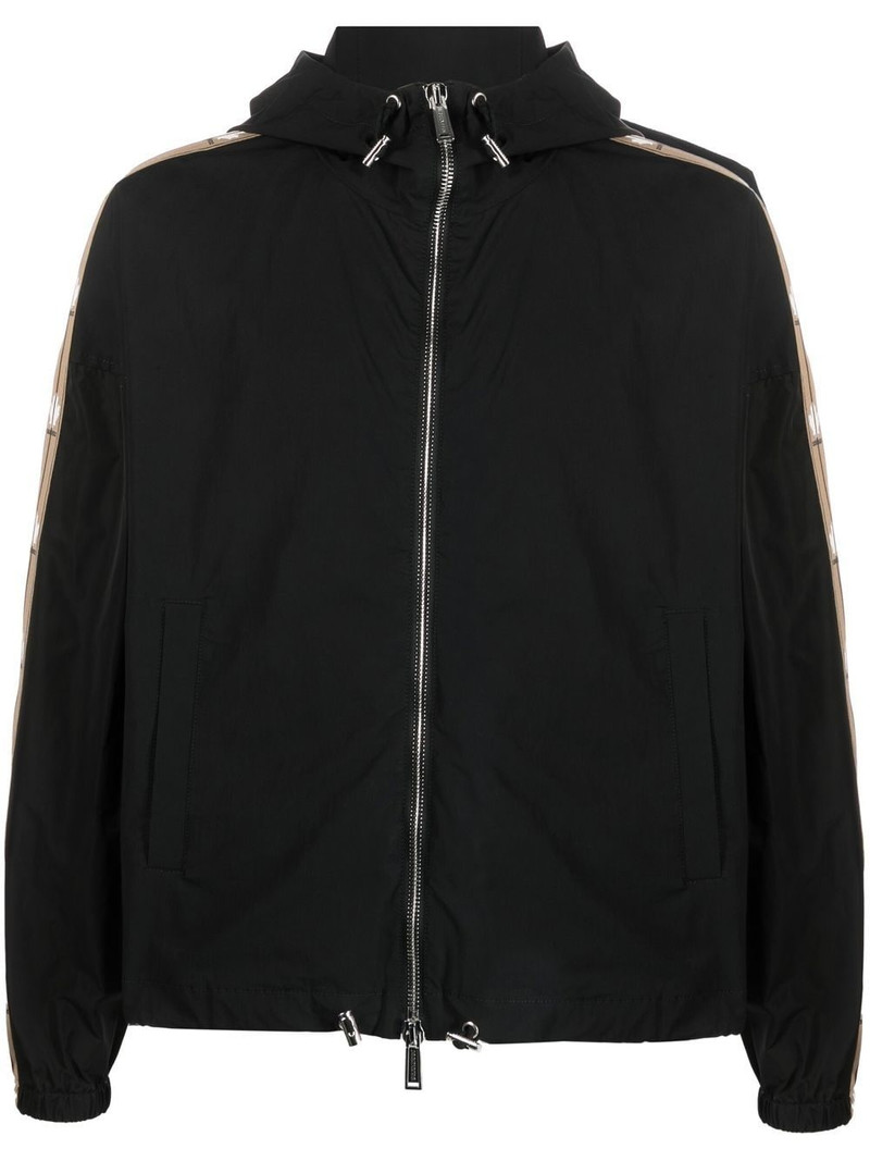 contrast-panel lightweight jacket 1