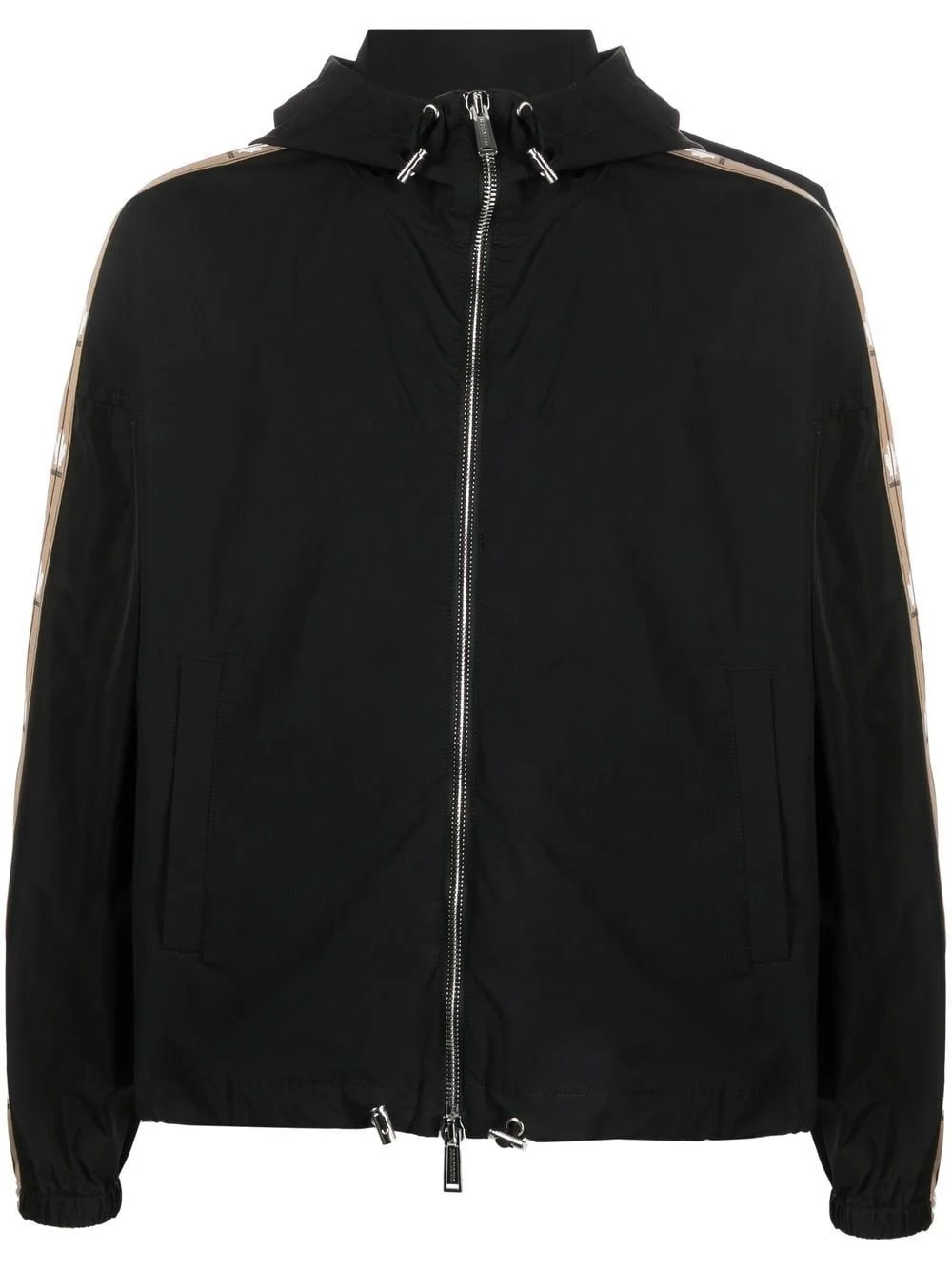 contrast-panel lightweight jacket - 1