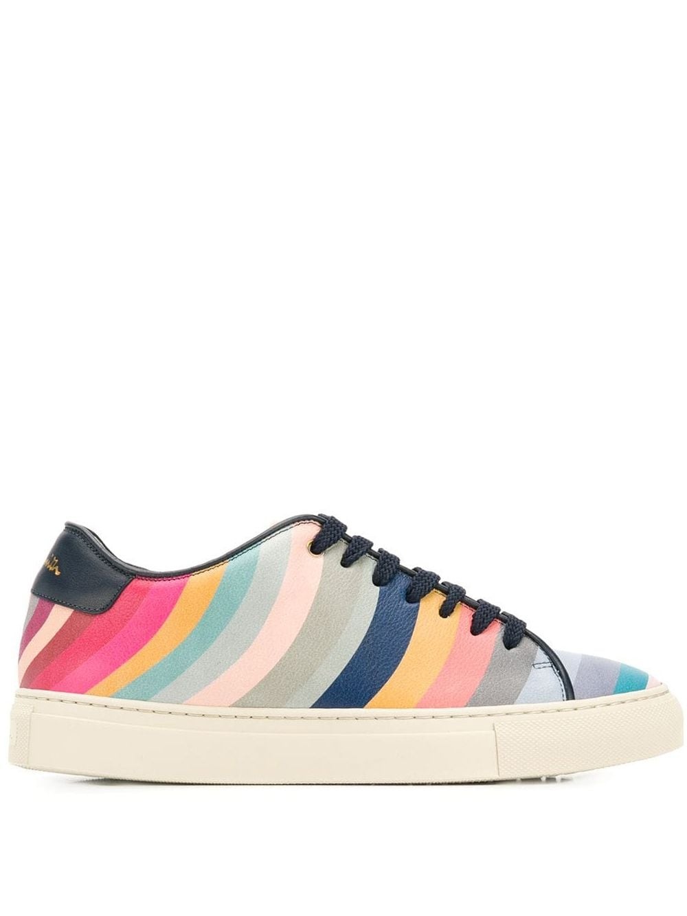 striped lo-top sneakers - 1