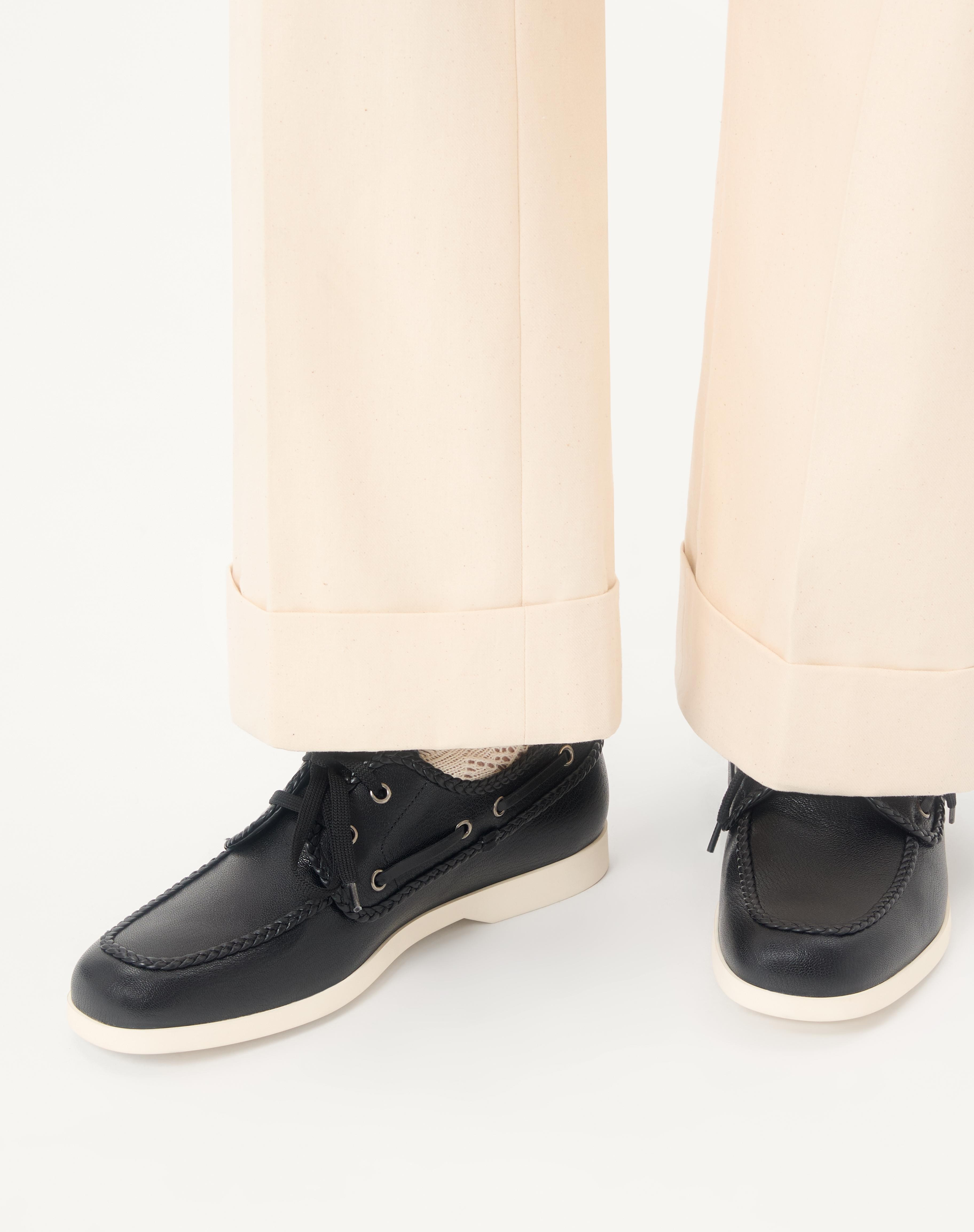 PALM AVENUE KIDSKIN BOAT SHOE - 2