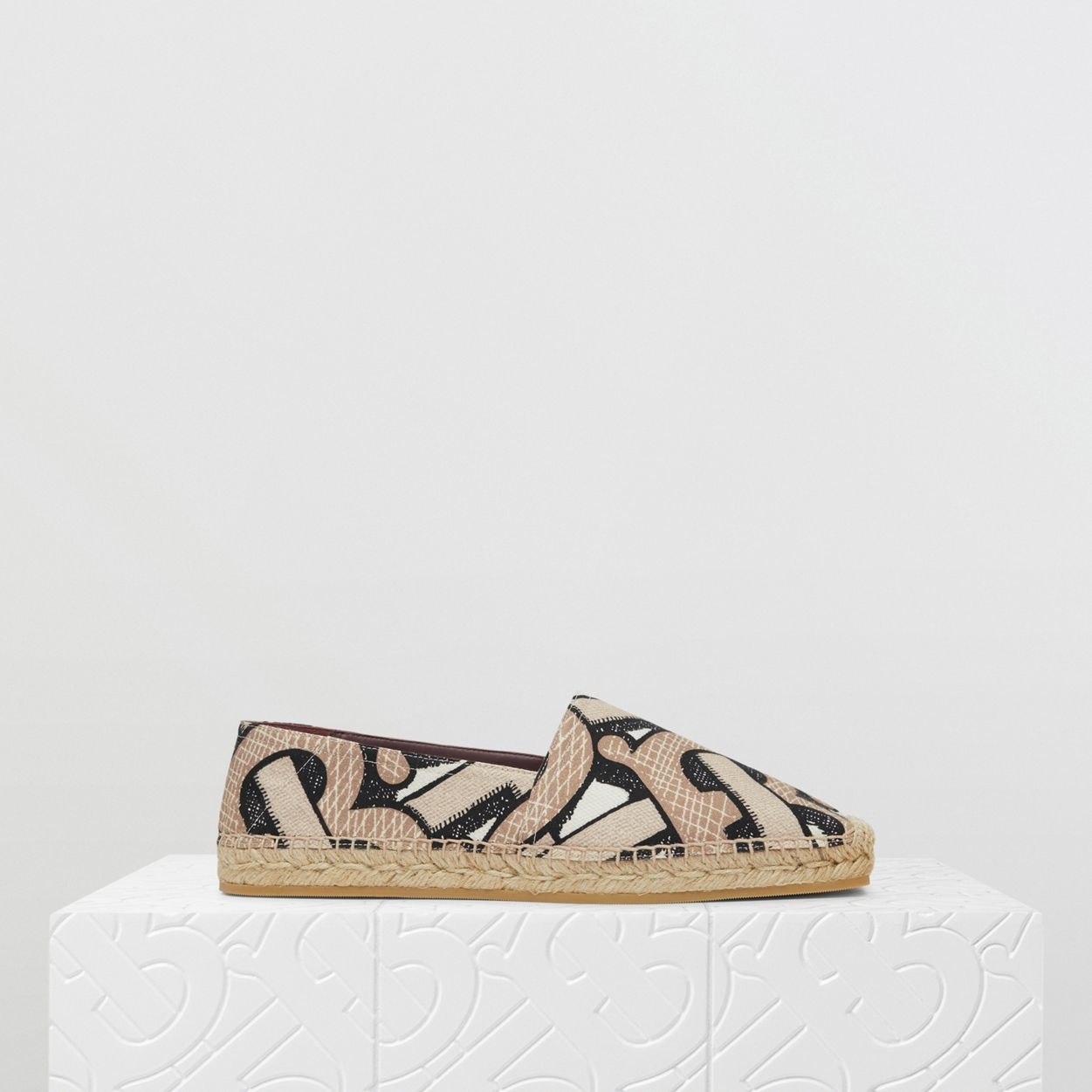 Monogram Print Cotton Canvas Espadrilles - 8