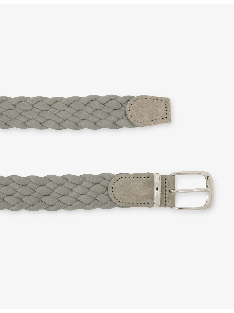 REISS Jesse Woven Suede Belt outlook