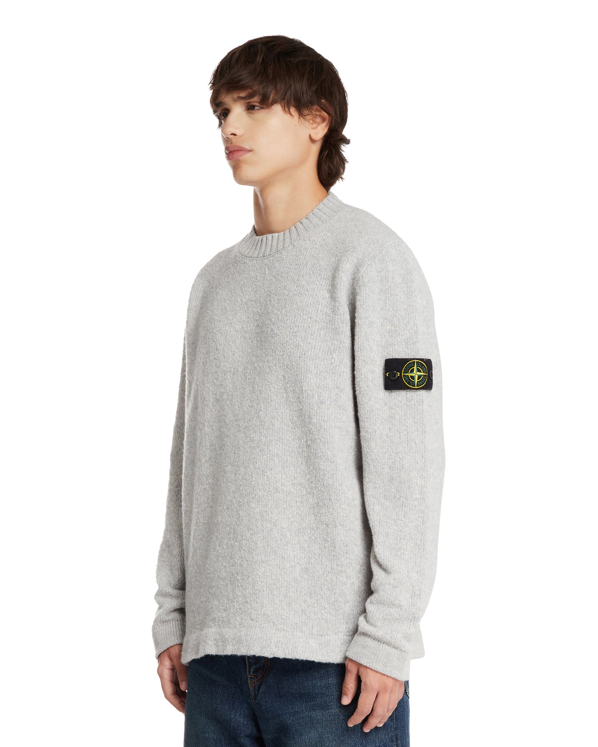 Gray Wool Crewneck Sweater - 4