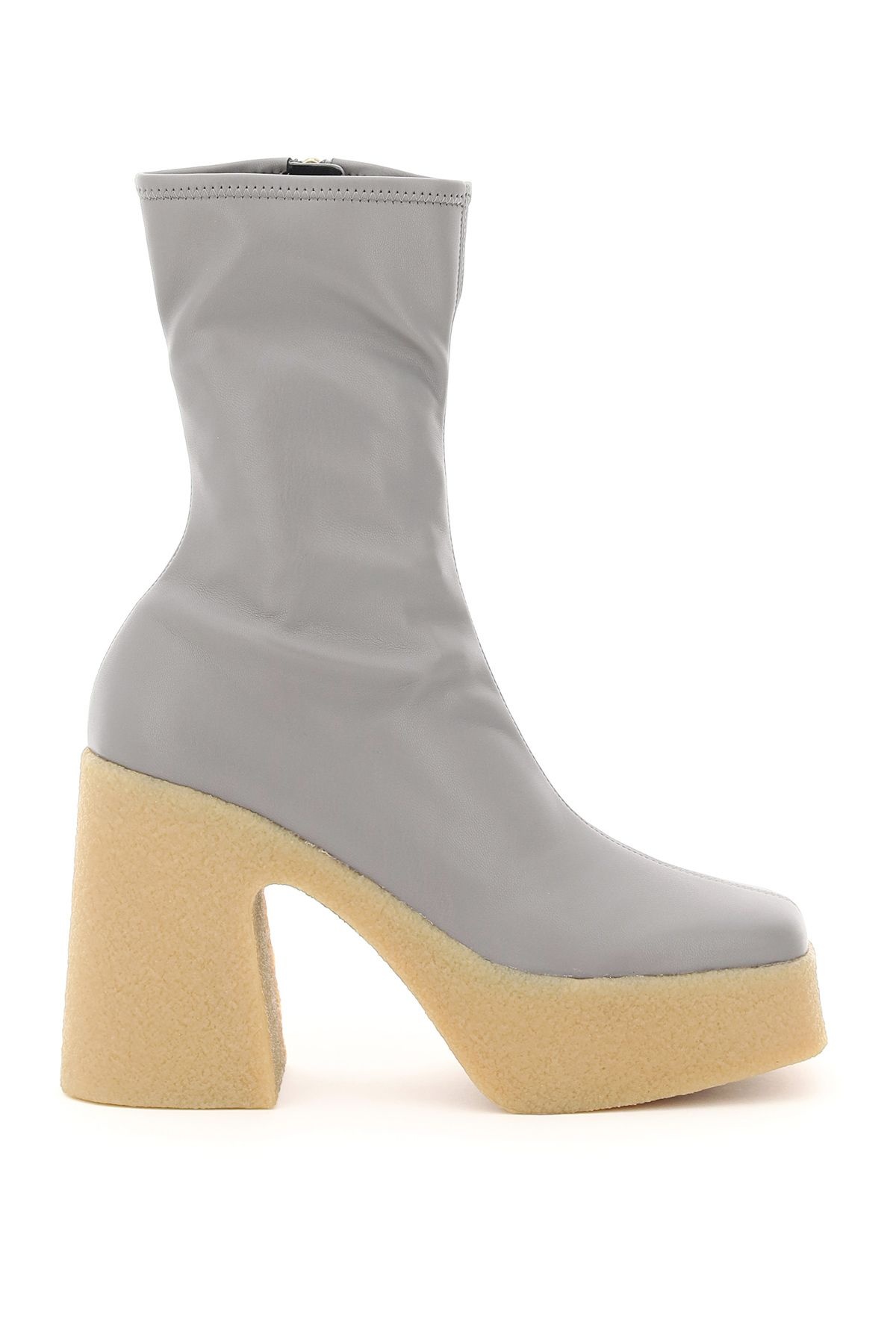 THICK HEEL STRETCH BOOTS - 1